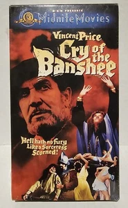 VHS Cry of the Banshee Vincent Price SEALED Gold MGM Midnite Movies Horror - Picture 1 of 6