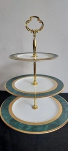 Noritake China Fitzgerald 3-Tiered Serving Tray - Picture 1 of 1