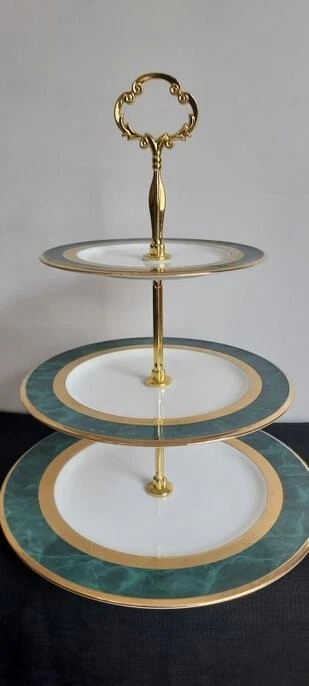 Noritake China Fitzgerald 3-Tiered Serving Tray - Image 1 of 1