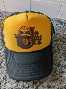  LA Logo  Trucker Baseball Hat Trucker SnapBack Hat Cap Rock Band  - Picture 1 of 4