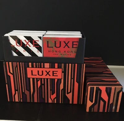 Luxe Boxed Set of 11 Int'l City Travel Guides Accordion Folded in Plastic Sleeve - Image 1 of 4
