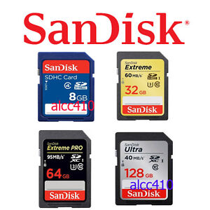 SanDisk 8GB 16GB 32GB 64GB 128GB SD Card Ultra Extreme Pro SDHC SDXC Class 10