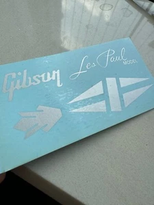 2Pcs Gibson Les Paul Model Tele Guitar Bass Headstock Waterslide Transfer Decals - Picture 1 of 7