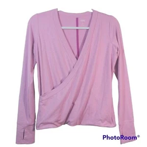 DSG Girls' Studio Wrap Long Sleeve Pink Shirt Size L - Picture 1 of 8