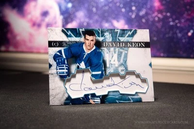 David Keon Toronto Maple Leafs Vintage Signature Cut Card - Autographed - Image 1 of 2