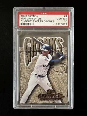 1998 Skybox Ken Griffey Jr. Dugout Axcess Gronks Card. PSA 10 GEM MINT HOF 🔥 - Image 1 of 2