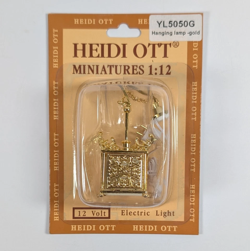 Heidi Ott #YL5050G Dollhouse Miniature Light 1:12 Scale Oriental Ceiling Lamp - Image 1 of 4