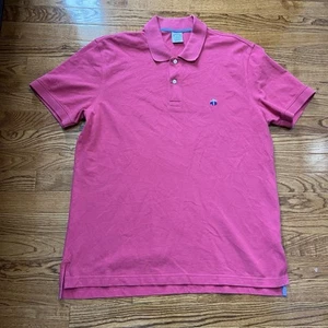 Polo Brooks Brothers uomo XL rosa performance slim fit cotone logo preppy - Foto 1 di 7