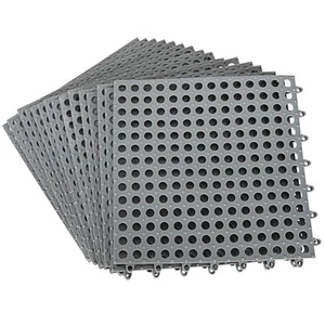 16Pack 12" x 12" Interlocking Rubber Floor Tiles Non-Slip Pool Mat Splicing S... - Picture 1 of 7