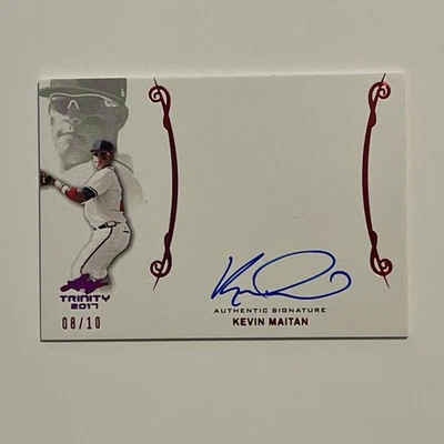 Kevin Maitan 2017 Leaf Trinity Signatures Red Holofoil /10 Spectrum #A-KM1 Auto - Image 1 of 3