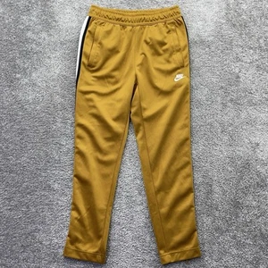Nike Pants Mens Small Sportswear Tribute Track Gold White Stripe AR2246-727 - Picture 1 of 16