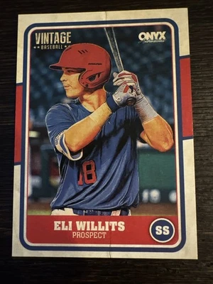 ELI WILLITS 2025 ÓNIX VINTAGE BASE PROSPECTO NACIONALS Foto 1 de 2