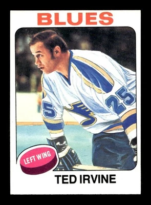1975 76 Topps #244 Ted Irvine Blues NEAR MINT *4c - Image 1 of 2