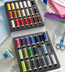 Gutermann 42pc Sewing Thread Sew-All Thread Album Bulk Lot 100m NEW & SEALED - Picture 1 of 4
