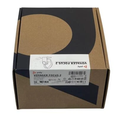 Poly Voyager Focus 2 Bluetooth Headset UC w/Stand (213727-01, 77Y86AA) New - Image 1 of 4