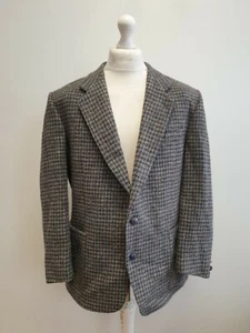 A364 HERREN C&A GRAU KARIERT WOLLE ANZUG BLAZER JACKE UK L EU 54 - Bild 1 von 5