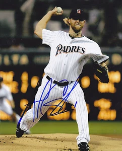 ANDREW CASHNER SAN DIEGO PADRES ACTION SIGNED 8x10 - Picture 1 of 1