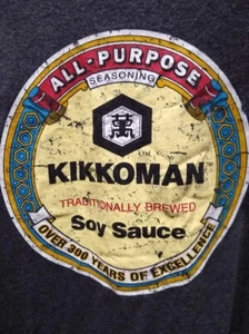 Kikkoman soy sauce gray t-shirt official licensed graphic Tee New 50/50 cotton - Picture 1 of 2