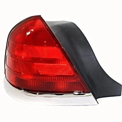 Fits 99-11 Ford Crown Victoria Left Driver Tail Lamp Unit Assembly w/Chrome Trim - Image 1 of 3