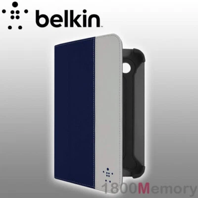 Belkin Cinema Strip Folio Stand Case for Samsung Galaxy Tab 2 7.0" Blue Grey - Image 1 of 2