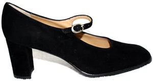 NIB Ann Taylor Matisse Black Suede Leather Mary Jane Heels Pumps Shoes 8 M - Picture 1 of 8
