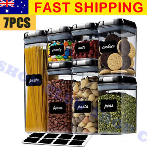 14PCS Airtight Food Storage Containers Kitchen Dry Food Pantry Organization Set
