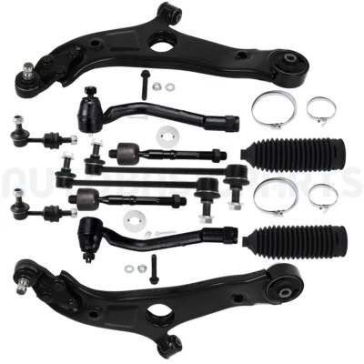 For 2012-2013 Hyundai Sonata 12 Pcs Front Control Arm Sway Bar Tie Rod End Kits - Изображение 1 из 4