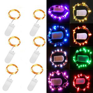 2/3 Small Micro LED Fairy Lights String Battery Copper Sliver Wire Xmas Party UK