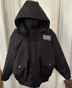 First Class Security Jacket Sz XXL Black Bomber Warm Collar Waterproof Quilted - Picture 1 of 24
