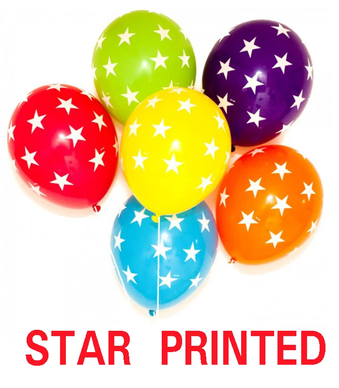 Globos estampados estrellas 12" Galaxy Universe Lover 10 piezas látex estrellas estampado globo Foto 1 de 1