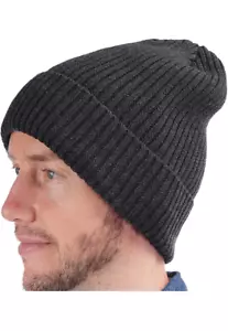 USHAKE Men or Women Warm Winter Hat Beanie Cap, Unisex Cuffed Plain Skull Knit H - Picture 1 of 7