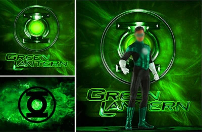 DETOLF DIORAMA POSTER BACKDROP~GREEN LANTERN LOGO~FOR SIDESHOW 1/6 FIGURES DC Foto 1 de 3