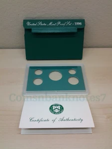 1996 conjunto de prueba/caja, lente y certificado como nuevo de EE. UU. como nuevo. Sin monedas. - Imagen 1 de 2