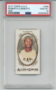 2017 TOPPS ALLEN & GINTER MINI ROBERTO CLEMENTE KARTE PIRATEN PSA 10 LOW POP 2 - Bild 1 von 2