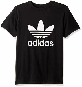 Adidas Originals Juniors Trefoil Tee Black-White BQ3910 - Picture 1 of 1