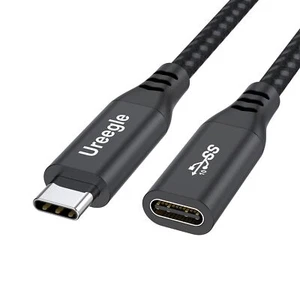 USB C Extension Cable 6FT USB C 3.2 Male to Female Extender Cord 4K Type C Ex... - Picture 1 of 9