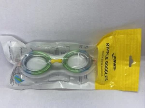 Neu in OVP!! FINIS Ripple Jugend Schwimmbrille ~ transparent/pink/grün/blau & gelb - Bild 1 von 3