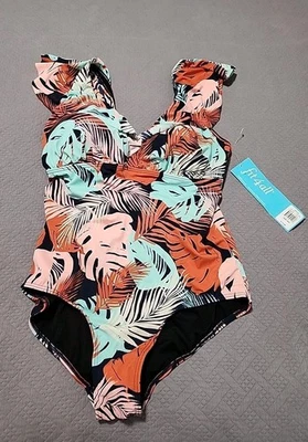 Traje de baño Fit4U de una pieza para mujer 20W Foto 1 de 3