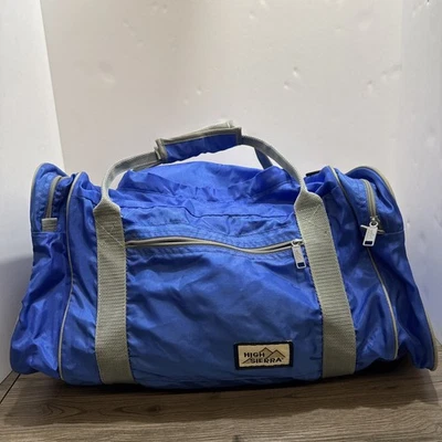 Bolso de Lona High Sierra Azul Nylon Viaje Gimnasio Senderismo Correas de Mano Foto 1 de 4