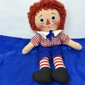 Bambola vintage 15" Raggedy Andy con vestito originale Knickerbocker - Foto 1 di 9
