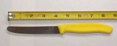 Victorinoix Mango de Escalas de Nylon Amarillo, Cuchillo de Carne Serrado, De Suiza Foto 1 de 4