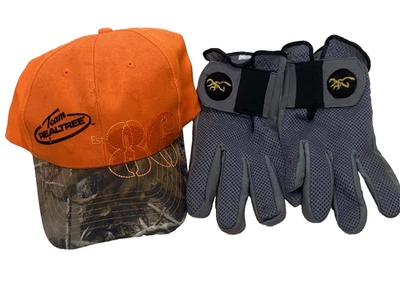 Browning Auto Amara Gloves and Team Real Tree Hat Cap - Image 1 of 4
