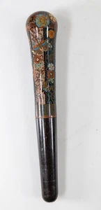 Antiguo mango de lata de esmalte estético japonés Cloisonne - Imagen 1 de 9