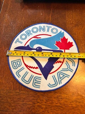 MLB VINTAGE TORONTO BLUE JAYS IRON ON PATCH  8” - Image 1 of 2