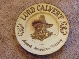 Vintage Lord Calvert Superb American Whiskey Wall Brass Advertising Plaque - Picture 1 of 11