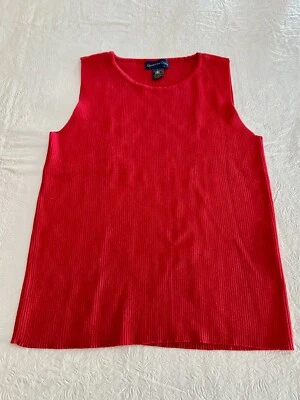 Top Charter Club Wms rojo sin mangas talla mediana Foto 1 de 4