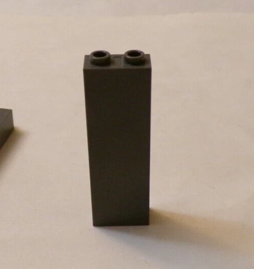 Lego x2 Dark Bluish Gray 1x2x5 Brick, Open Studs, 2454, 43212 (028-179) - Image 1 of 1