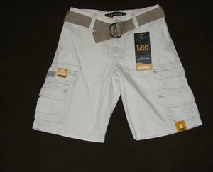 Lee "Rock Salt" Shorts - Side Pockets, Adj. Waist, Belt - Size 8 R NEW - Picture 1 of 3