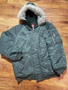 Vintage Avant Garde Bomber Jacket With Fur Hooded Nylon Y2K Style Archive Size M - Picture 1 of 5