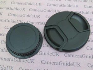 77mm Centre Pinch Front Lens Cap and Rear Lens Cap for Nikon F (AI) 77mm lenses - Picture 1 of 7